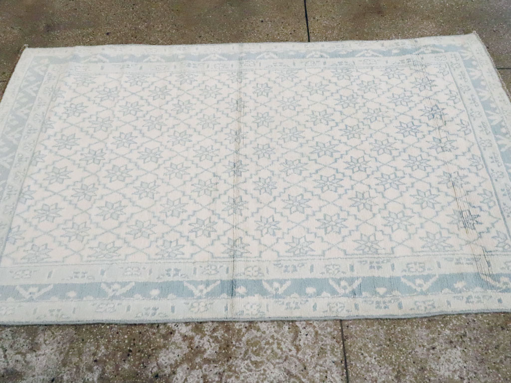 Vintage Indian Cotton Agra Rug, No.20934 - Gsblank