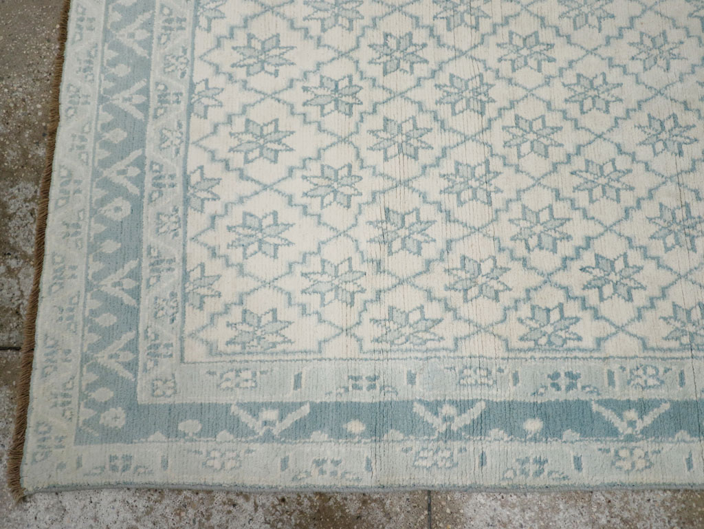 Vintage Indian Cotton Agra Rug, No.20934 - Gsblank