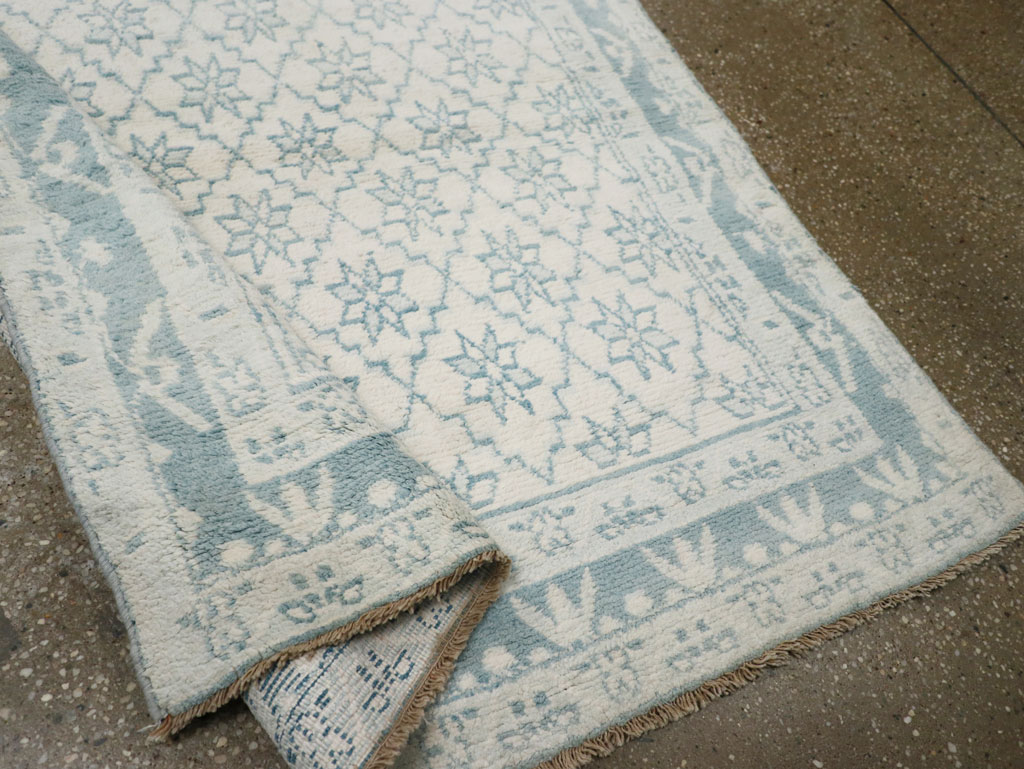 Vintage Indian Cotton Agra Rug, No.20934 - Gsblank