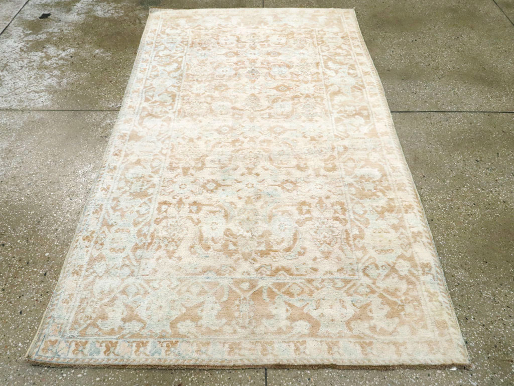 Vintage Indian Cotton Agra Rug, No.20938 - Gsblank
