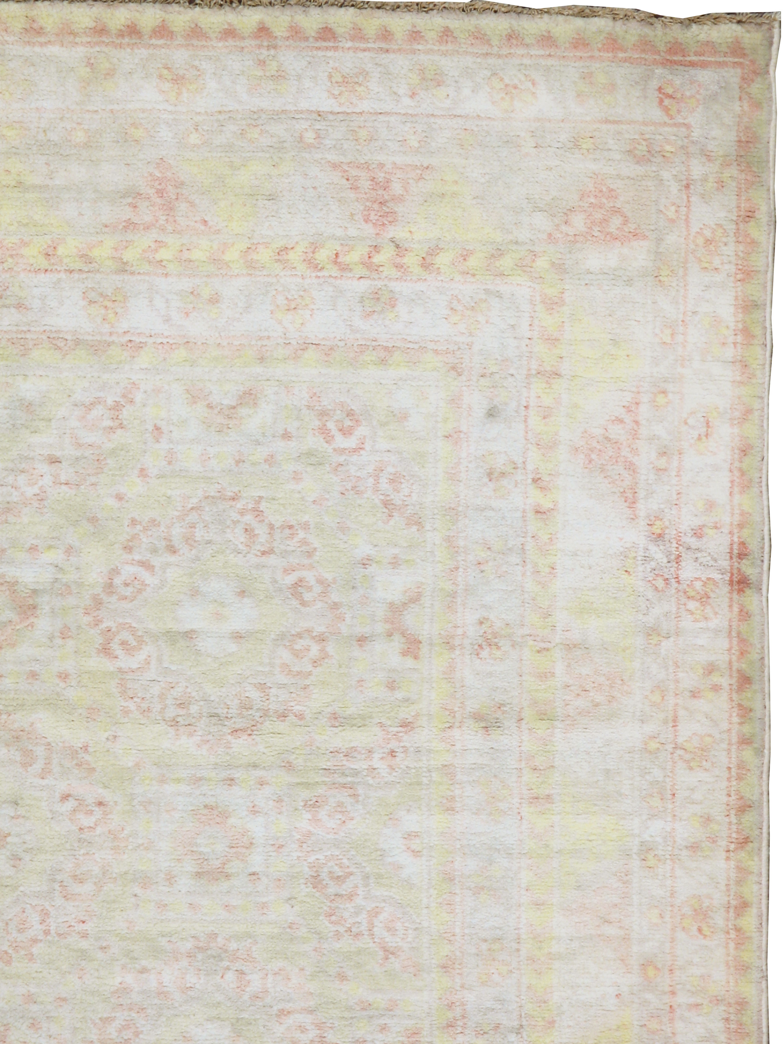 Vintage Indian Cotton Agra Rug, No.20944 - Gsblank