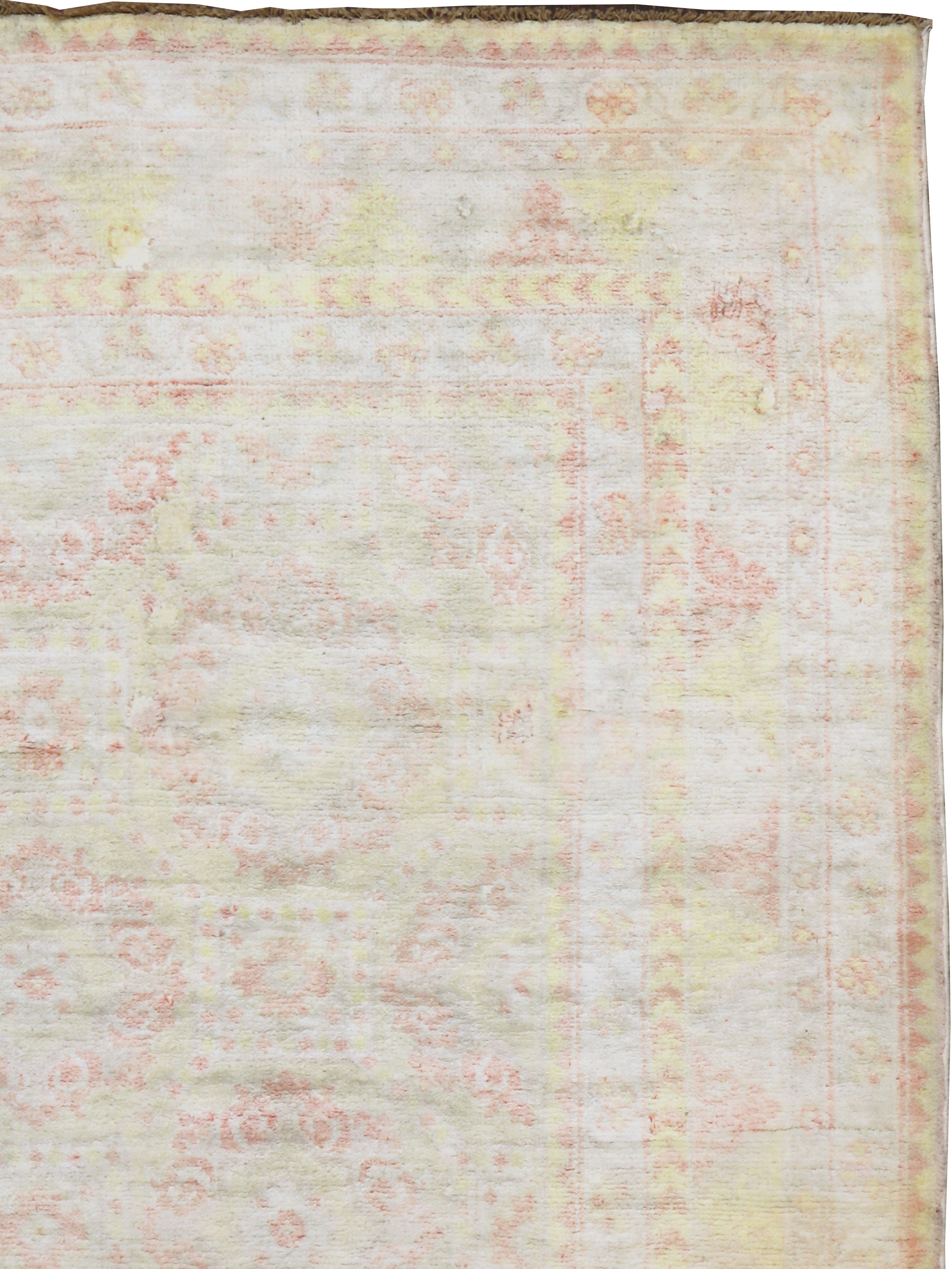 Vintage Indian Cotton Agra Rug, No.20944 - Gsblank