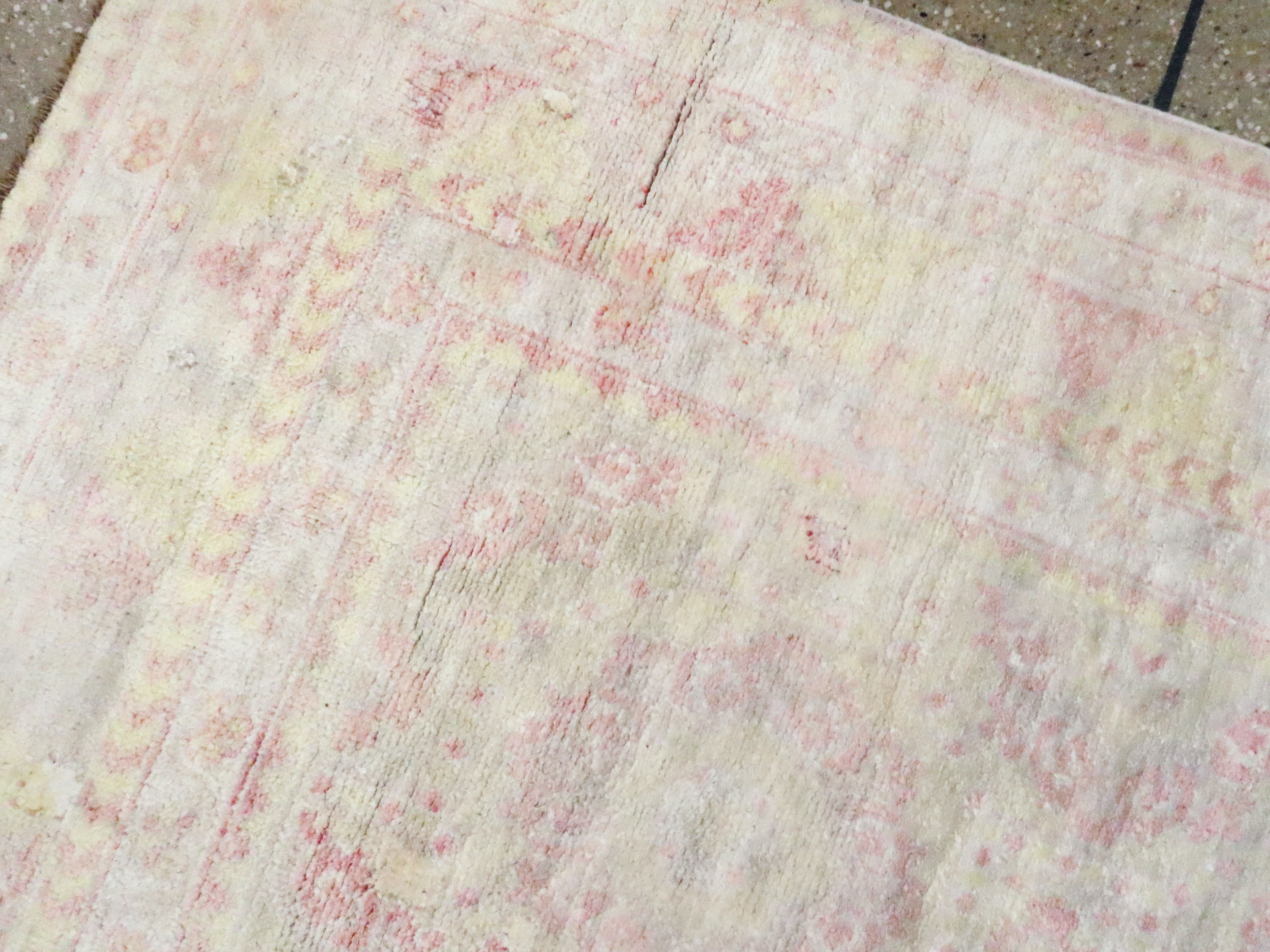 Vintage Indian Cotton Agra Rug, No.20944 - Gsblank