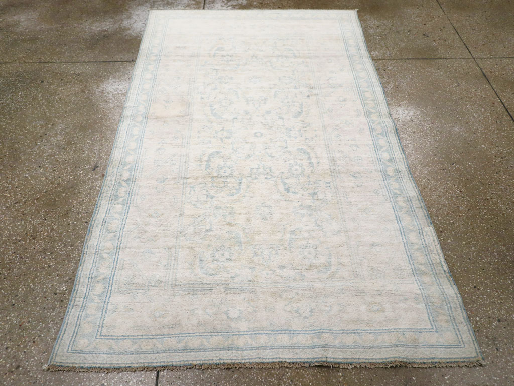 Vintage Indian Cotton Agra Rug, No.20945 - Gsblank