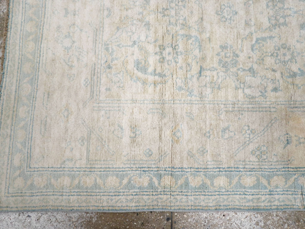 Vintage Indian Cotton Agra Rug, No.20945 - Gsblank