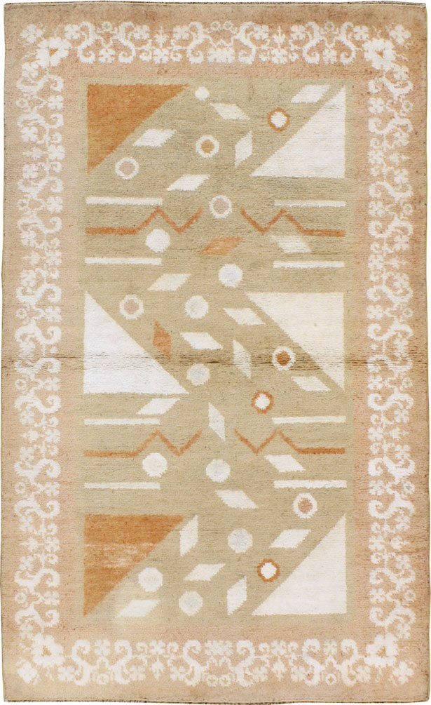 Vintage Indian Cotton Agra Rug, No.20950 - Gsblank