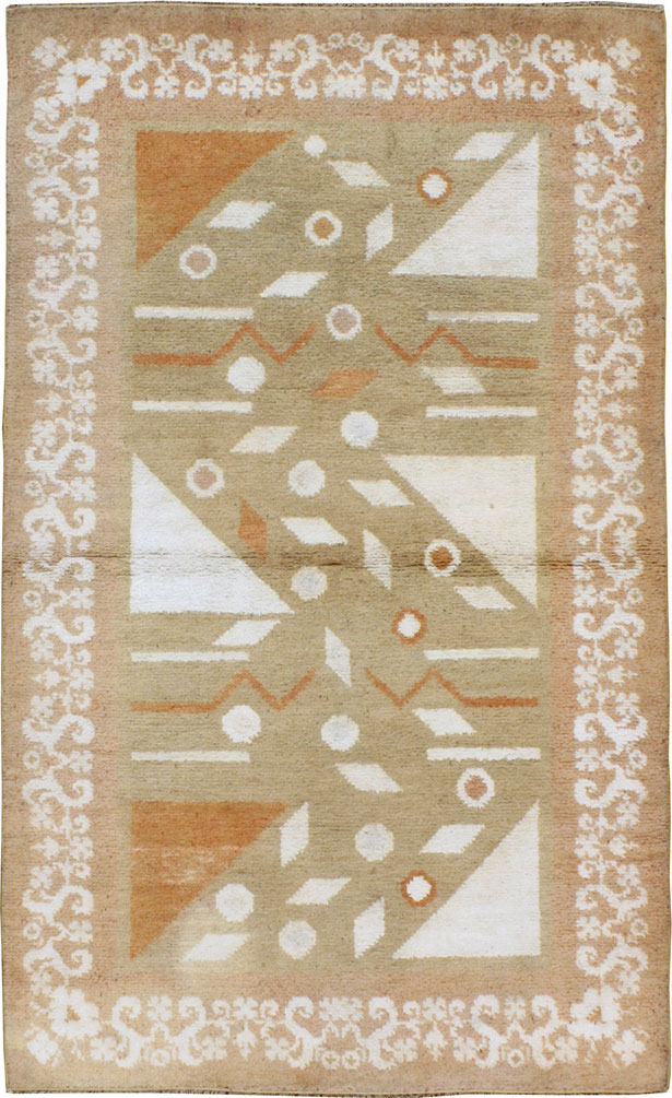 Vintage Indian Cotton Agra Rug, No.20950 - Gsblank
