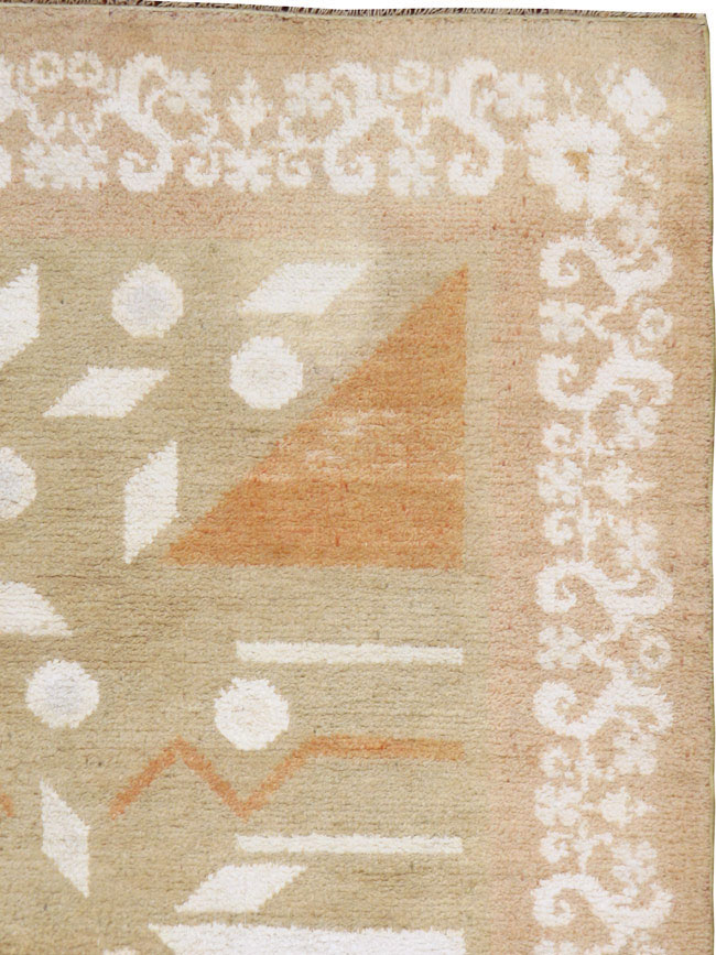 Vintage Indian Cotton Agra Rug, No.20950 - Gsblank