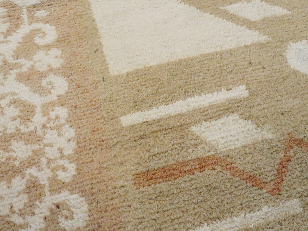 Vintage Indian Cotton Agra Rug, No.20950 - Gsblank