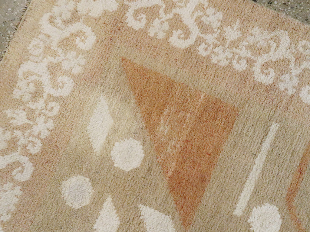 Vintage Indian Cotton Agra Rug, No.20950 - Gsblank