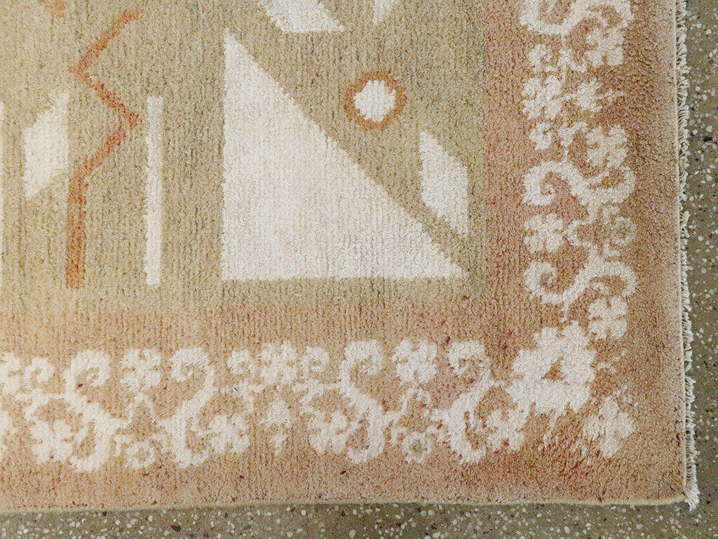 Vintage Indian Cotton Agra Rug, No.20950 - Gsblank