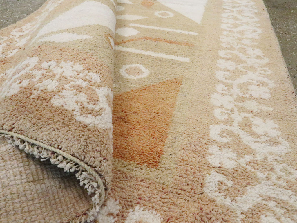 Vintage Indian Cotton Agra Rug, No.20950 - Gsblank