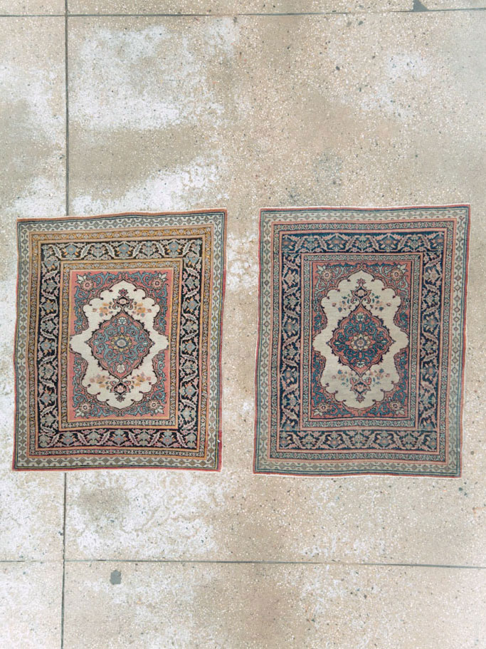 Antique Persian Tabriz Haji Jalili Rug (Pair: 1 of 2), No.20960 - Gsblank