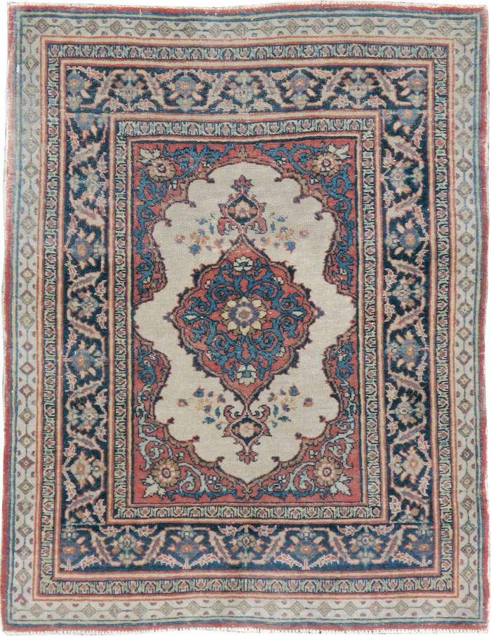 Antique Persian Tabriz Haji Jalili Rug (Pair: 2 of 2), No.20961 - Gsblank