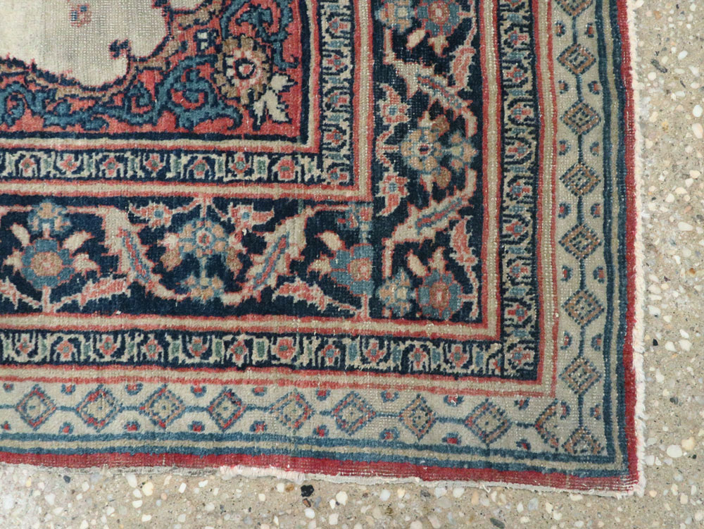 Antique Persian Tabriz Haji Jalili Rug (Pair: 2 of 2), No.20961 - Gsblank