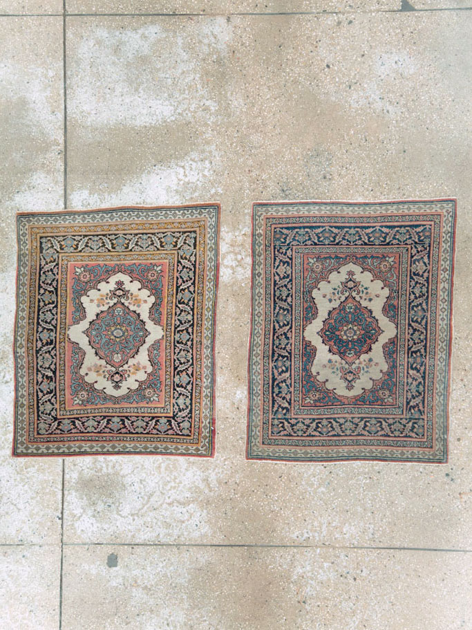 Antique Persian Tabriz Haji Jalili Rug (Pair: 2 of 2), No.20961 - Gsblank