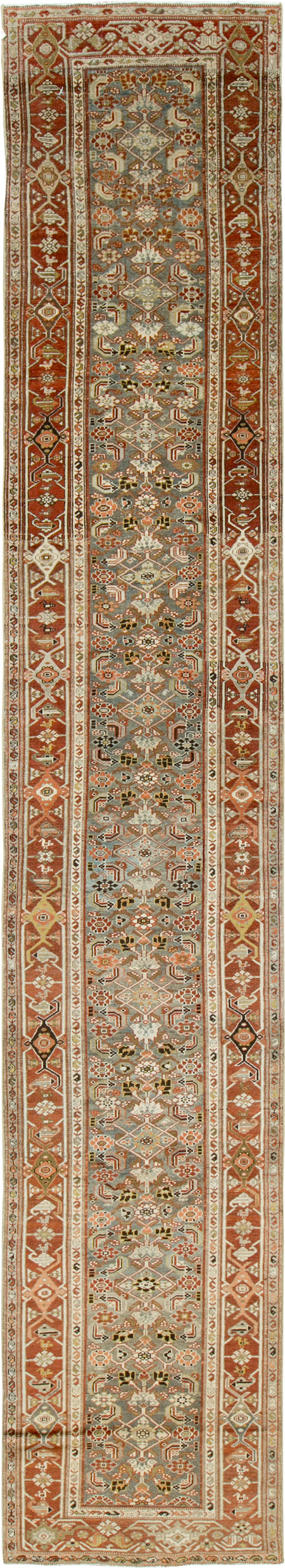 Vintage Persian Malayer Runner, No.20965 - Gsblank
