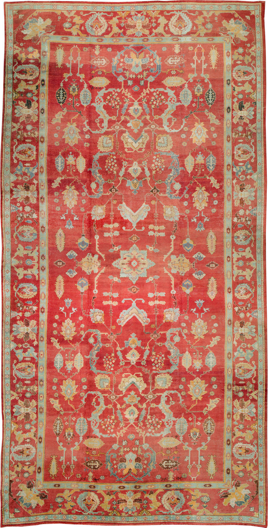 Antique Turkish Oushak Carpet, No.20984 - Gsblank