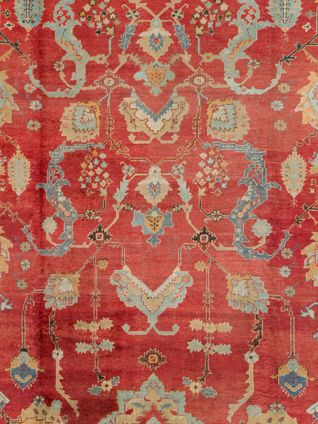 Antique Turkish Oushak Carpet, No.20984 - Gsblank