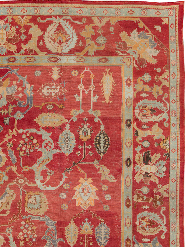 Antique Turkish Oushak Carpet, No.20984 - Gsblank