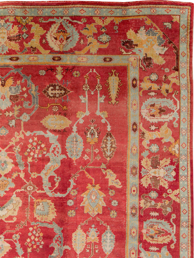 Antique Turkish Oushak Carpet, No.20984 - Gsblank