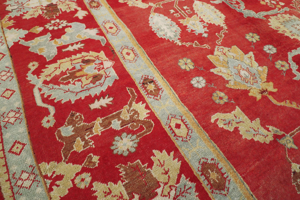 Antique Turkish Oushak Carpet, No.20984 - Gsblank
