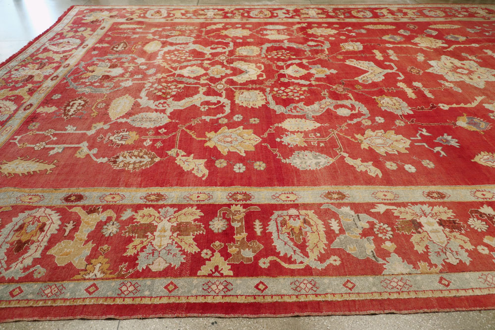 Antique Turkish Oushak Carpet, No.20984 - Gsblank