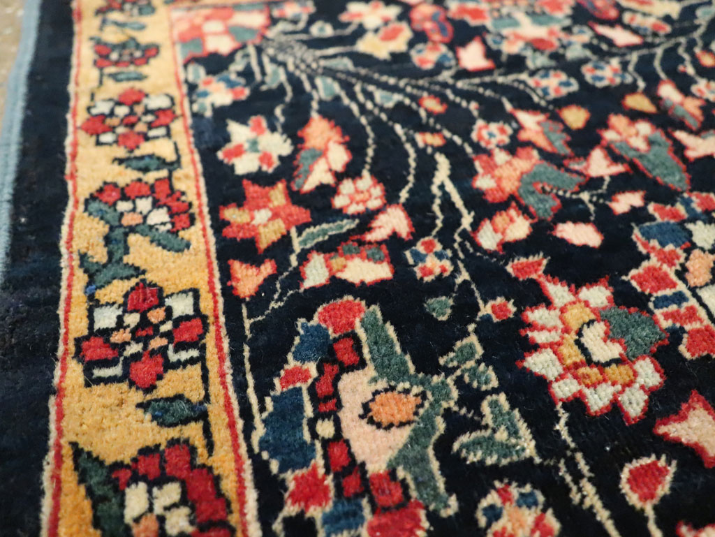 Antique Persian Sarouk Fereghan Square Throw Rug (Pair: 2 of 2), No.21009 - Gsblank