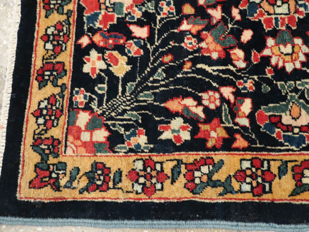 Antique Persian Sarouk Fereghan Square Throw Rug (Pair: 2 of 2), No.21009 - Gsblank