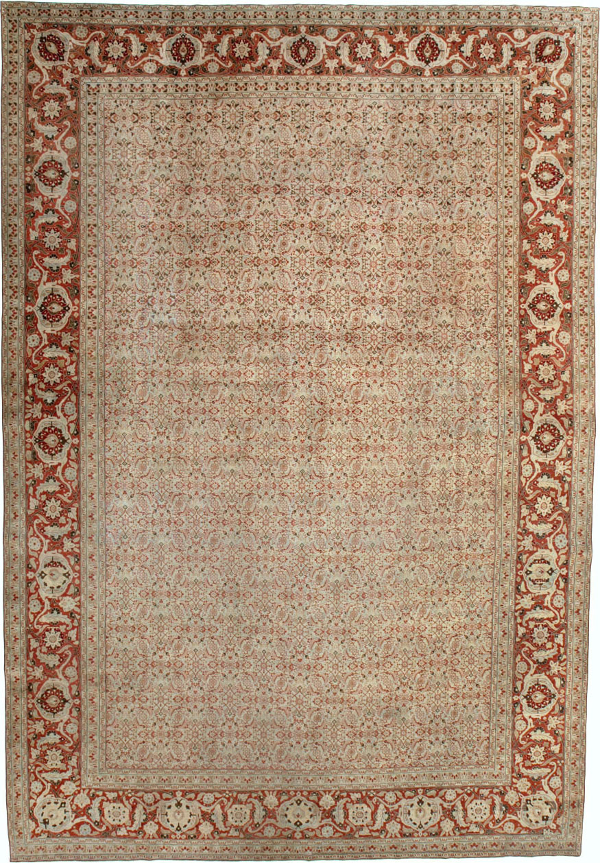Antique Persian Tabriz Carpet, No.21012 - Gsblank