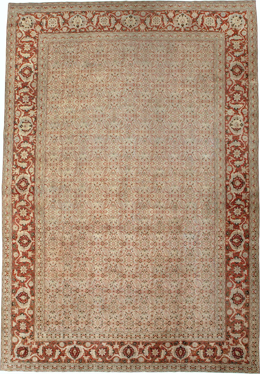 Antique Persian Tabriz Carpet, No.21012 - Gsblank