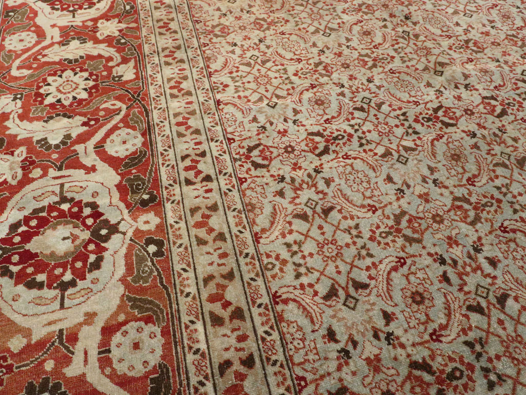 Antique Persian Tabriz Carpet, No.21012 - Gsblank