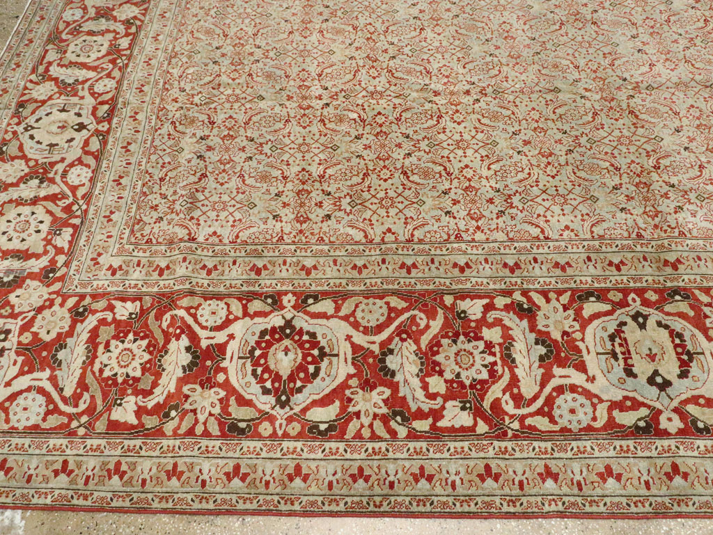 Antique Persian Tabriz Carpet, No.21012 - Gsblank