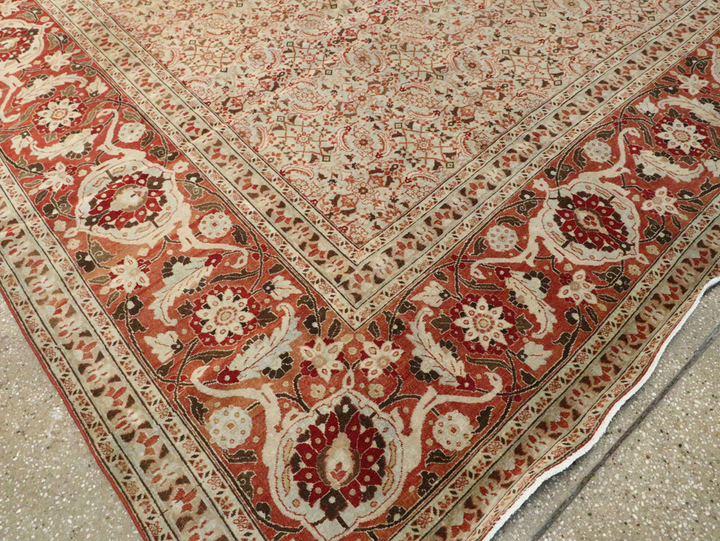Antique Persian Tabriz Carpet, No.21012 - Gsblank