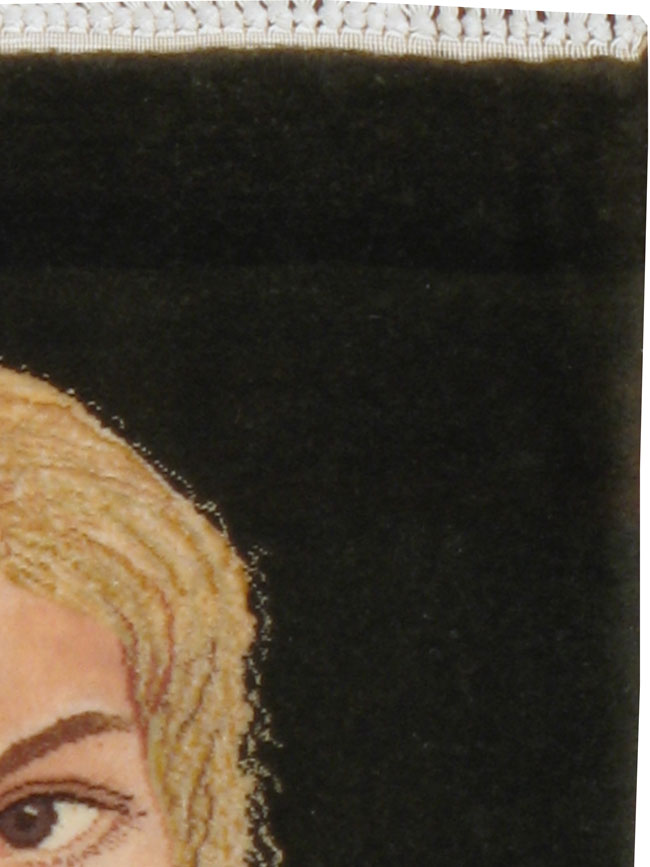 Vintage Persian Tabriz Pictorial Rug, No.21016 - Gsblank