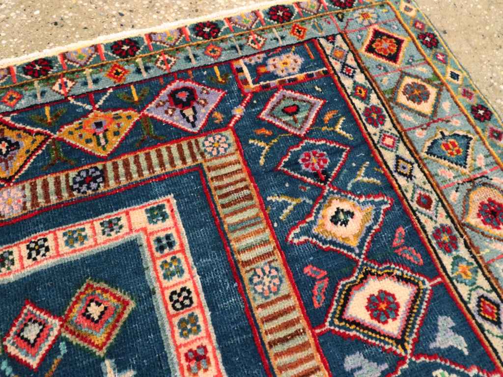 Vintage Persian Tabriz Pictorial Rug, No.21019 - Gsblank