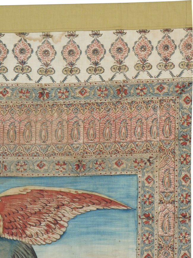 Vintage Persian Pictorial Textile, No.21049 - Gsblank