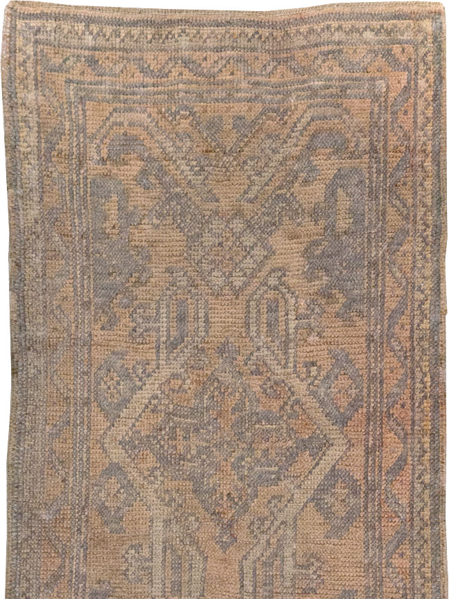 Antique Turkish Oushak Long Runner, No.21064 - Gsblank