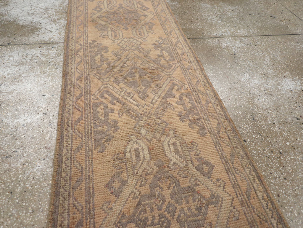 Antique Turkish Oushak Long Runner, No.21064 - Gsblank