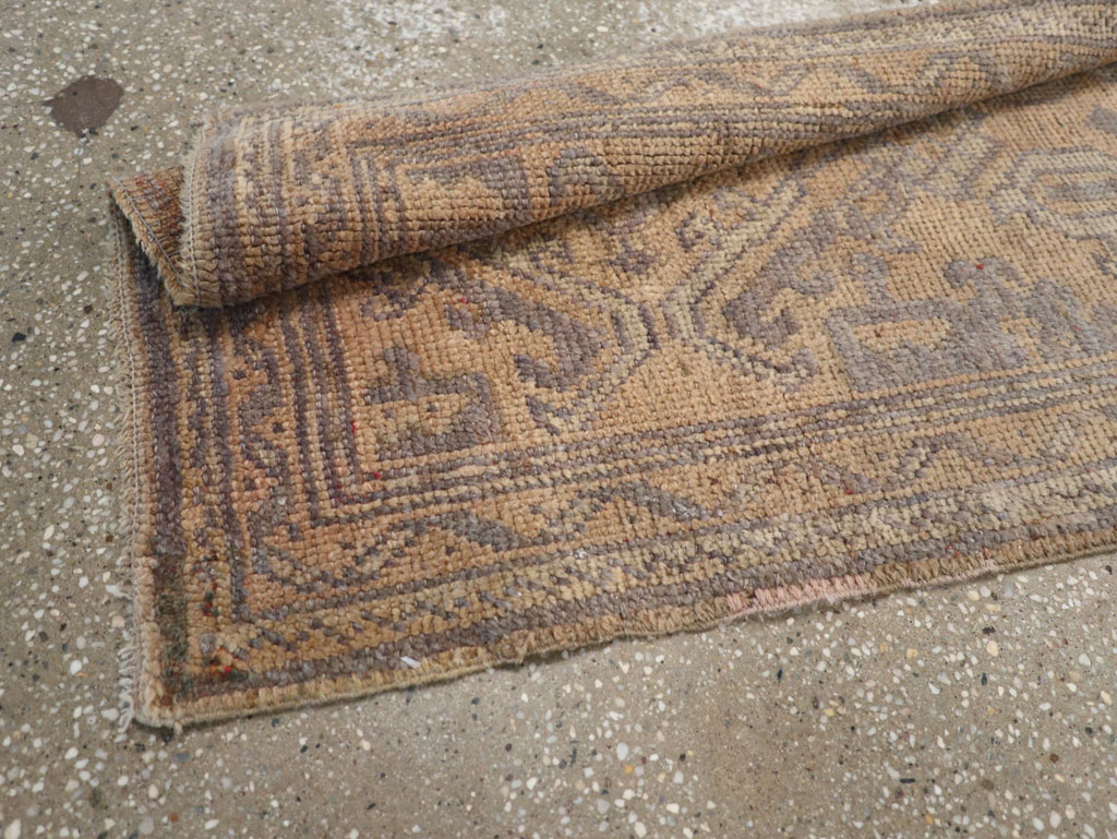 Antique Turkish Oushak Long Runner, No.21064 - Gsblank
