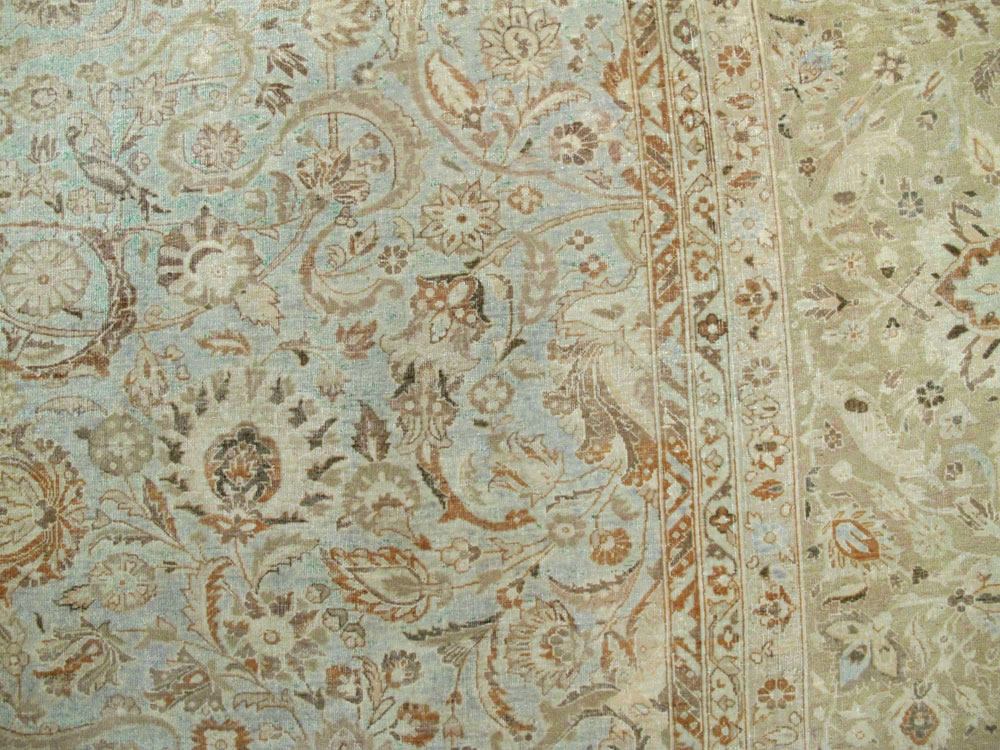 Vintage Persian Kashan Carpet, No.21075 - Gsblank
