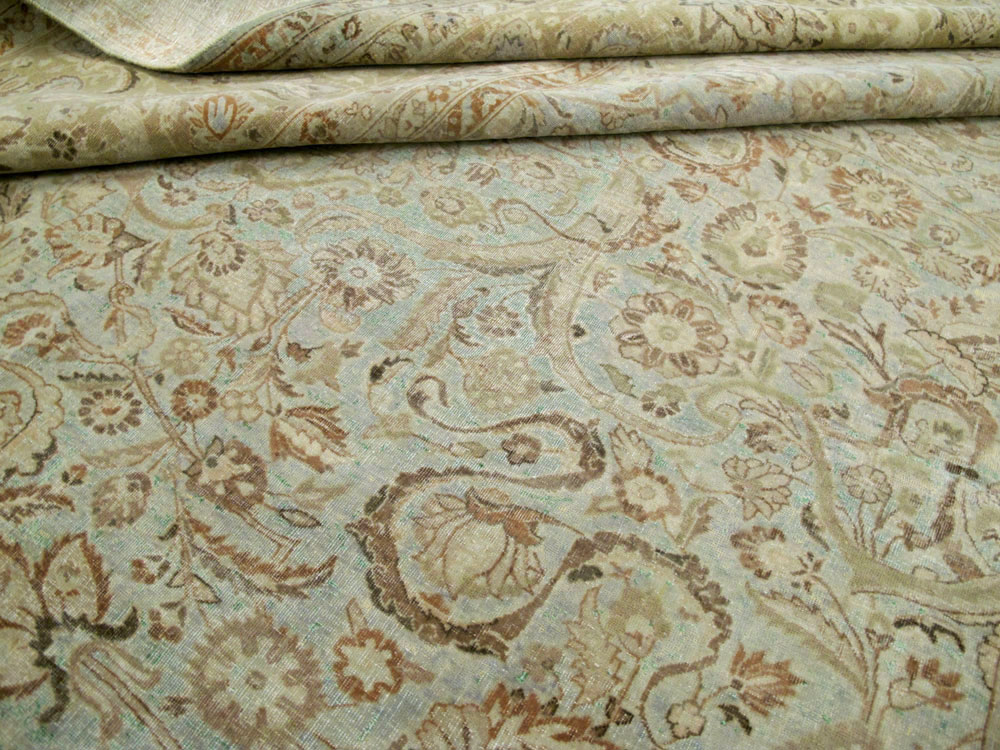 Vintage Persian Kashan Carpet, No.21075 - Gsblank