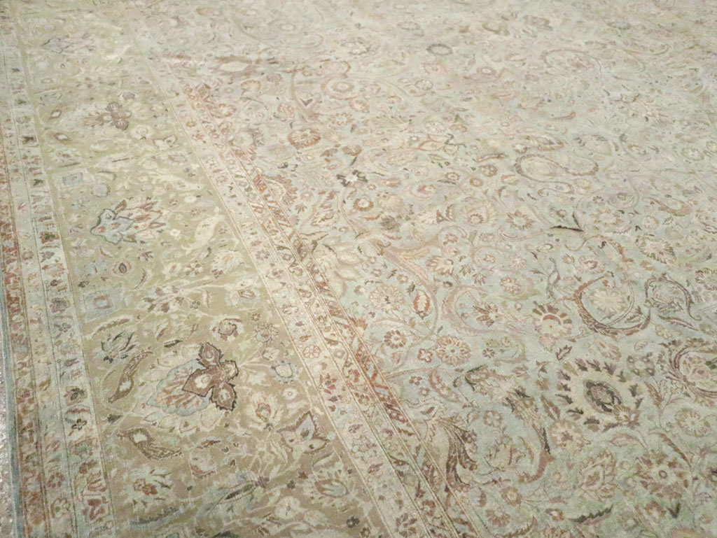 Vintage Persian Kashan Carpet, No.21075 - Gsblank