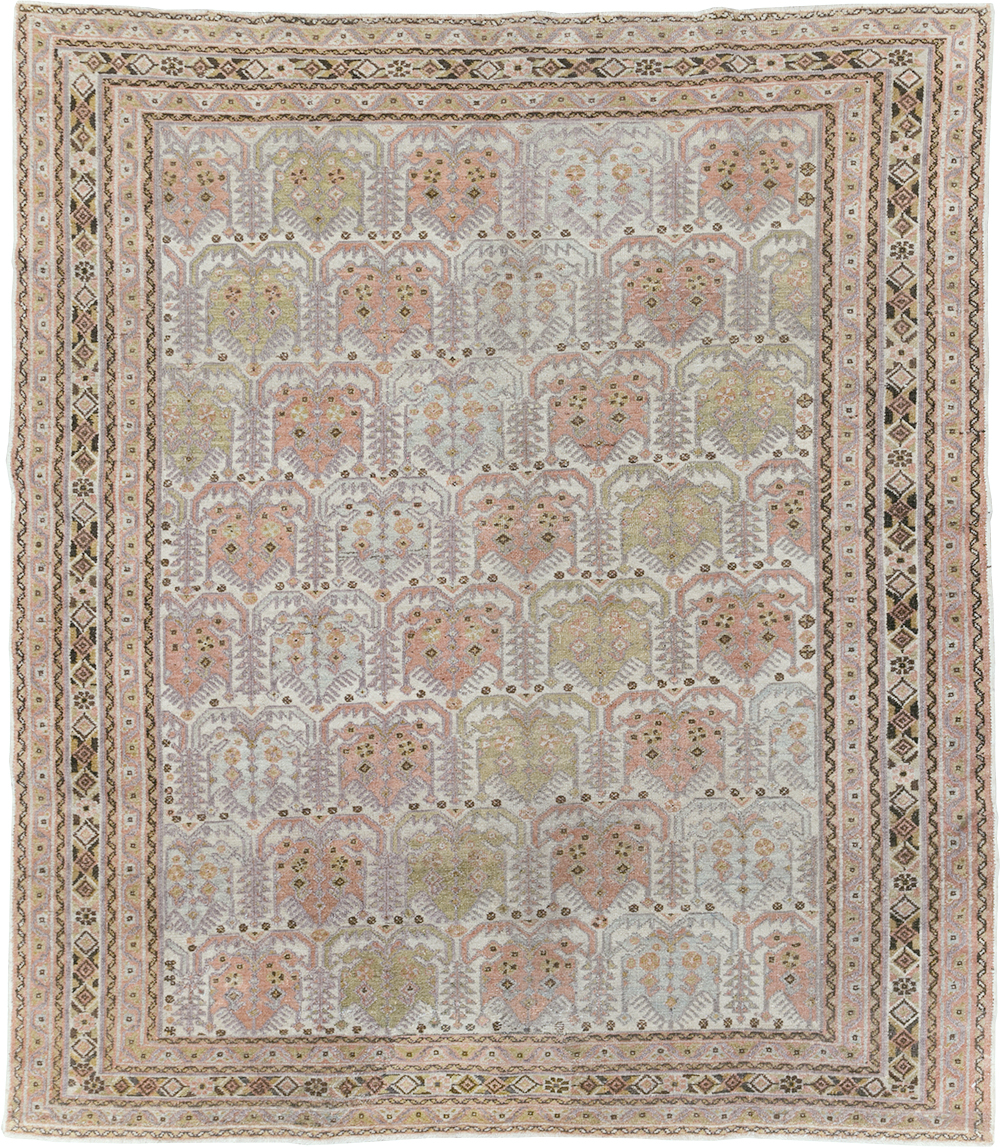 Antique Persian Afshar Square Accent Rug, No.21078 - Gsblank