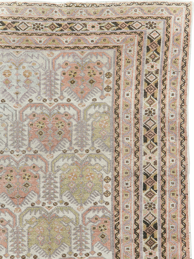 Antique Persian Afshar Square Accent Rug, No.21078 - Gsblank