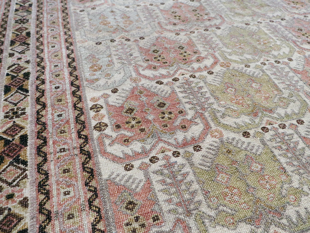 Antique Persian Afshar Square Accent Rug, No.21078 - Gsblank
