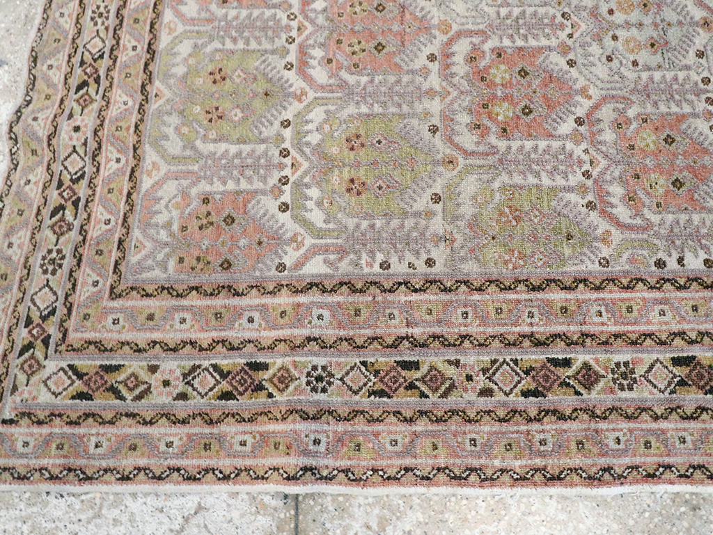 Antique Persian Afshar Square Accent Rug, No.21078 - Gsblank