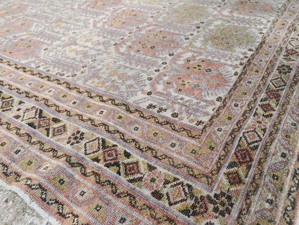 Antique Persian Afshar Square Accent Rug, No.21078 - Gsblank