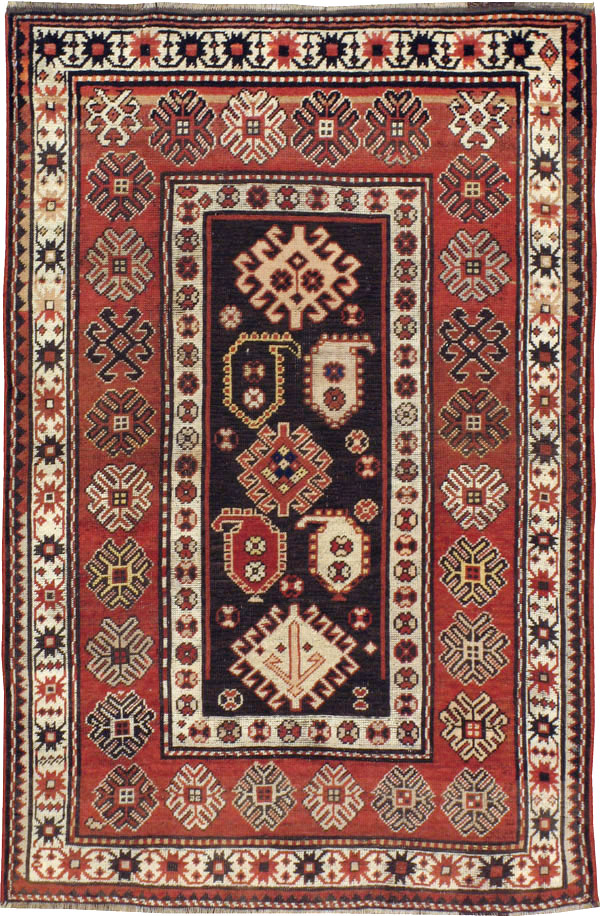 Antique Caucasian Kazak Rug, No.21079 - Gsblank