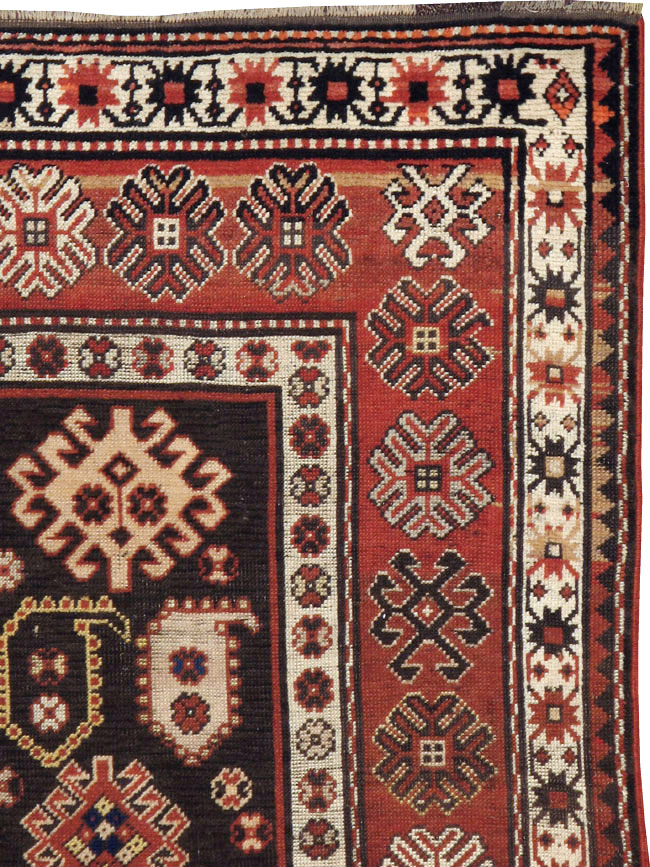 Antique Caucasian Kazak Rug, No.21079 - Gsblank